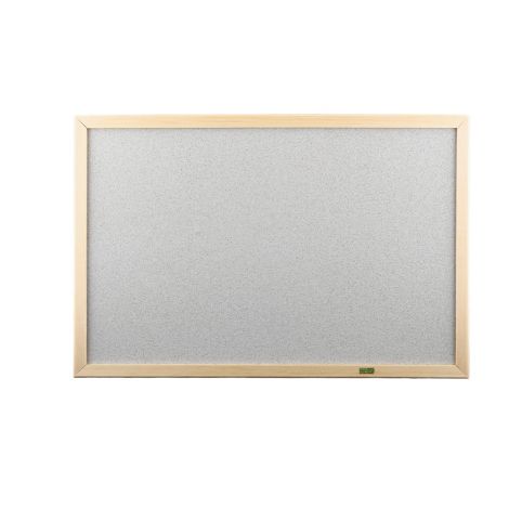 Tabla de pluta 60x90 cm, gri cu rama din lemn, avizier scoala, gradinita, birou - imagine 7